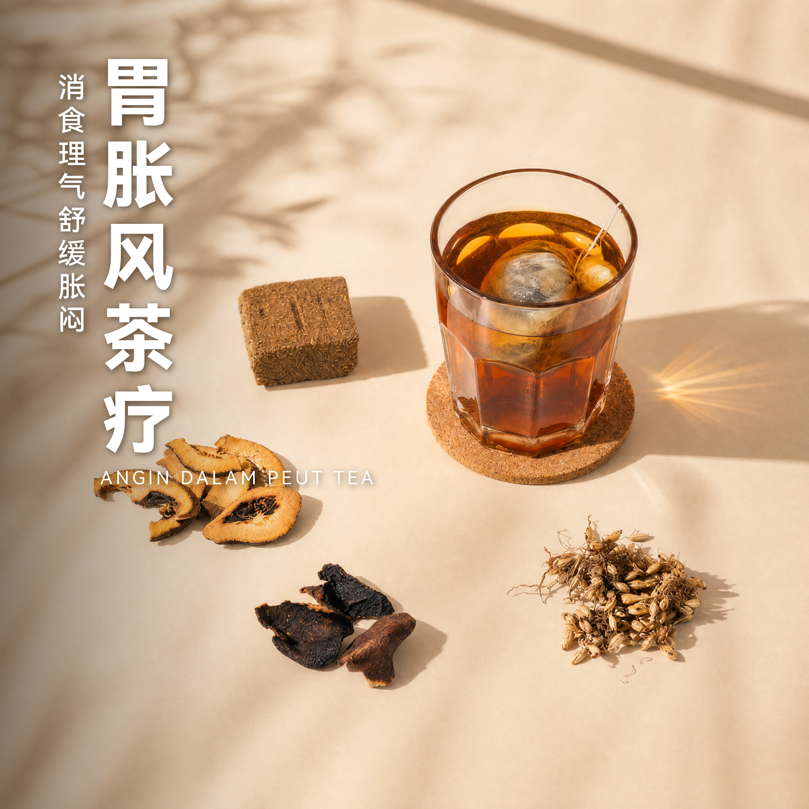 胃胀风茶疗 Angin Dalam Perut Tea